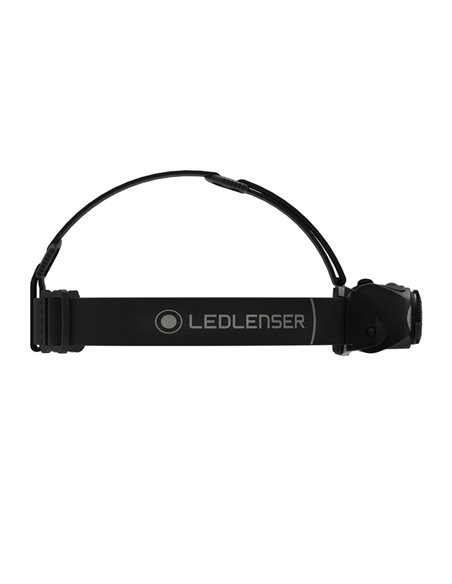 Lanterna de cabeça LED MH8, 600 lm, alcance de 200 m, RGB, recarregável, IP54, com clipe, preta