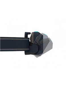 Linterna frontal LED NEO3 400 lm, alcance 80 m IP54 con luz trasera, Negro/gris         2