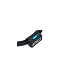 Frontal LED NEO3 400 lm, alcance 80 m IP54 con luz trasera, Negro/azul     