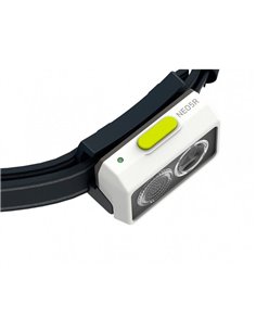 Lanterna de cabeça LED NEO5R, 600 lúmens, alcance de 100 m, recarregável, IP54, para corrida, branca/lima 2