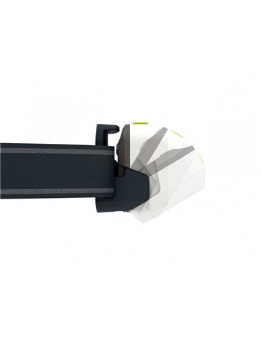 Linterna frontal LED NEO5R 600lm, alcance 100 metros, recargable IP54 para running Blanco/lima