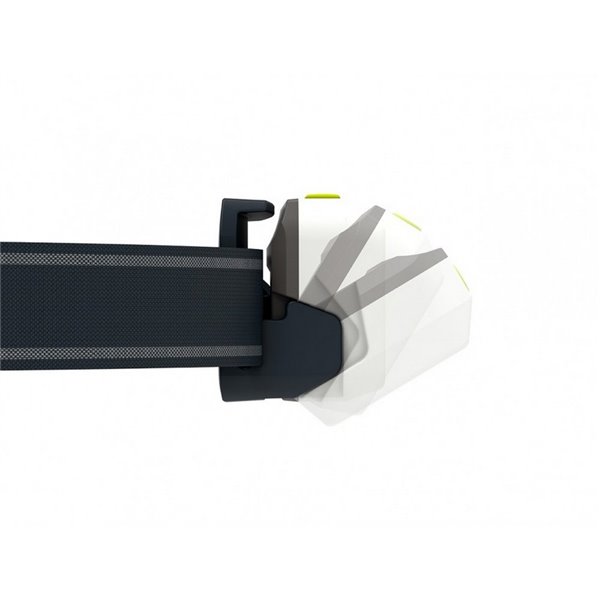 Lampe frontale LED NEO5R, 600 lm, portée 100 m, rechargeable, IP54, idéale pour la course à pied, blanc/vert citron