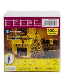 Guirnalda de 1000 luces LED 50m de bajo voltaje, blanco cálido, 8 modos, IP44