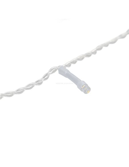 Guirnalda de 1000 luces LED 50m de bajo voltaje, blanco cálido, 8 modos, IP44