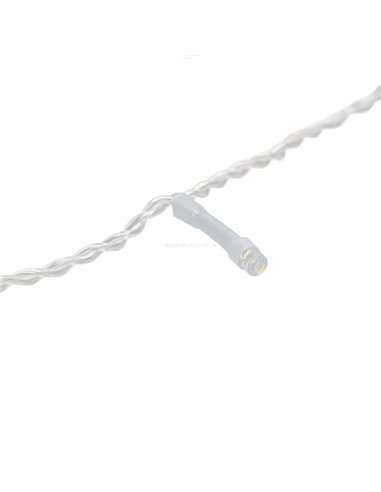 Guirnalda LED de 400 luces de bajo voltaje 20m, blanco cálido con 8 modos, IP44