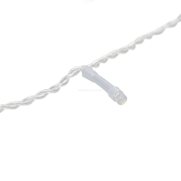 Guirnalda LED de 400 luces de bajo voltaje 20m, blanco cálido con 8 modos, IP44