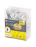 Guirnalda de 200 luces LED bajo voltaje 10m, blanco cálido, 8 modos IP44