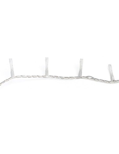 Guirnalda de 200 luces LED bajo voltaje 10m, blanco cálido, 8 modos IP44