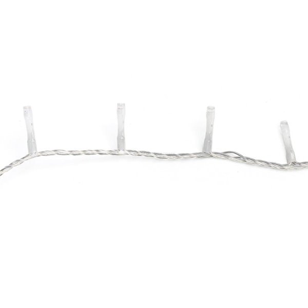 Guirnalda de 200 luces LED bajo voltaje 10m, blanco cálido, 8 modos IP44