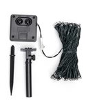 Guirnalda LED solar de 100 luces de colores RGBY 10m, 8 modos, exterior IP65