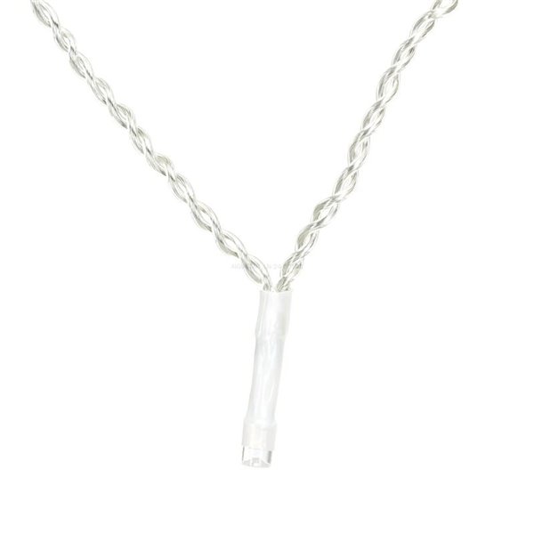 Cortina de 200 luces LED planas carámbano (onda) bajo voltaje 10m, blanco cálido, 8 modos, IP44