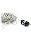 Cortina de 200 luces LED planas carámbano (onda) bajo voltaje 10m, blanco cálido, 8 modos, IP44