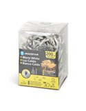 Guirnalda de 200 luces LED bajo voltaje 20m, blanco cálido, 8 func+mem+temp, IP44