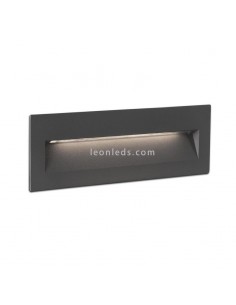Empotrable LED Exterior rectangular Gris Oscuro 6W 3000K Nat | Baliza LED empotrable | LeonLeds Iluminación