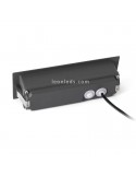 Empotrable LED Exterior rectangular Gris Oscuro 6W 3000K Nat | Baliza LED empotrable | LeonLeds Iluminación