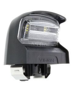 Éclairage de plaque d'immatriculation LED Vignal LPL18 12/24 V avec connecteur Superseal IP6K9K pour boîtier New Holland