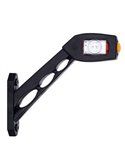 Cuerno LED LD 518, 3 funciones, brazo largo, 12/24V homologado R1, SM1 y A IP68
