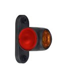 Cuerno LED Neon corto LD 2040, 3 funciones, sin mano, 12/24V homologado R1, SM1 y A IP68