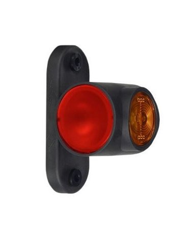 Cuerno LED Neon corto LD 2040, 3 funciones, sin mano, 12/24V homologado R1, SM1 y A IP68