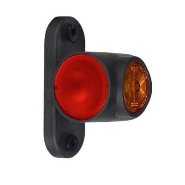 Cuerno LED Neon corto LD 2040, 3 funciones, sin mano, 12/24V homologado R1, SM1 y A IP68