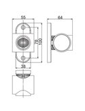 Cuerno LED Neon corto LD 2040, 3 funciones, sin mano, 12/24V homologado R1, SM1 y A IP68