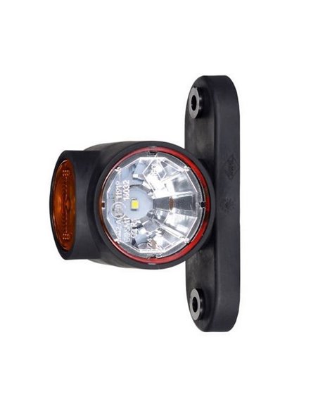 Klaxon LED à bras court, mains libres 12/24 V, homologué R1, SM1 et A, IP68