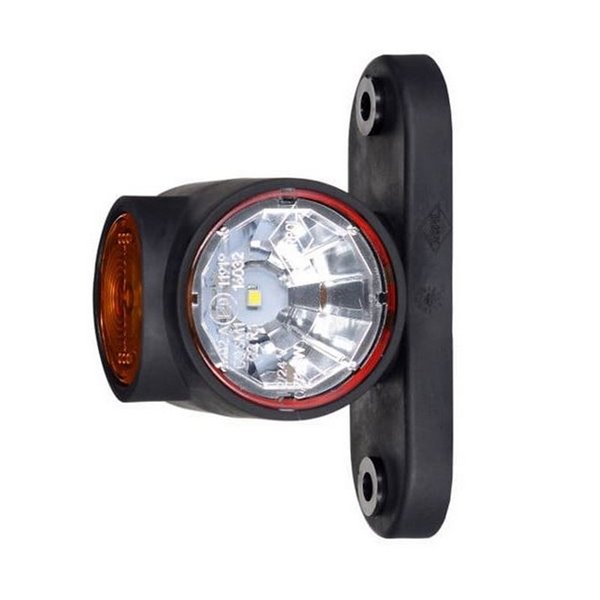 Klaxon LED à bras court, mains libres 12/24 V, homologué R1, SM1 et A, IP68