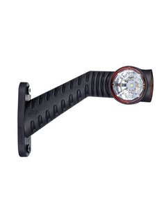 Cuerno LED brazo inclinado largo 12/24V homologado R1, SM1 y A IP68