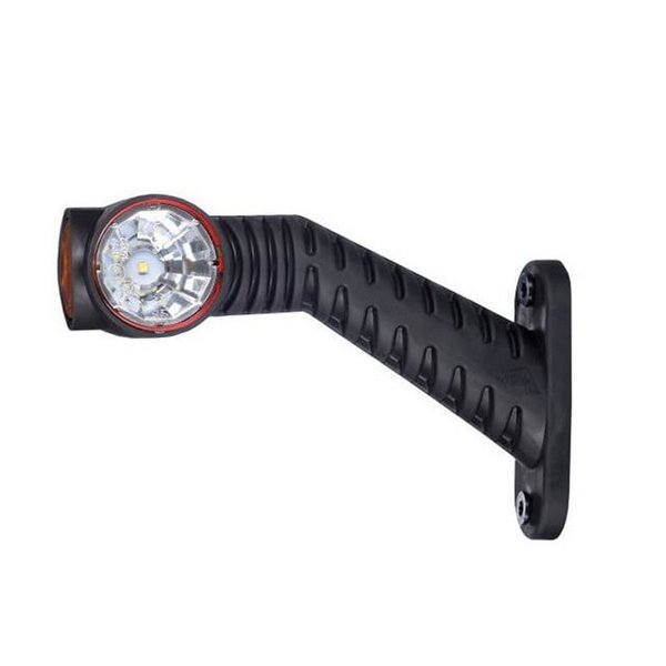 Cuerno LED brazo inclinado largo 12/24V homologado R1, SM1 y A IP68