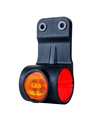 Luz de sinalização LED Neon com 3 funções, suporte reto, 12/24V, homologada R1, SM1 e IP68.