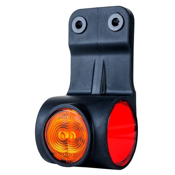 Feu de position néon à LED à 3 fonctions, support droit, 12/24 V, homologué R1, SM1 et A, IP68