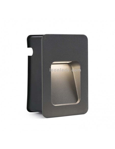 Quadrado Encastrado LED Garden Light Nase 70399 | Farol LED embutido cinza | Leon Iluminação LED