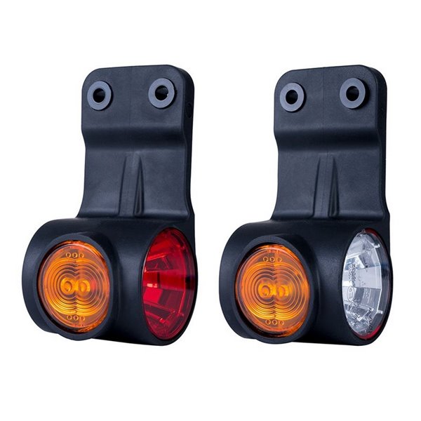 Luz de sinalização LED Neon com 3 funções, suporte reto flexível, 12/24V, homologada R1, SM1 e IP68.