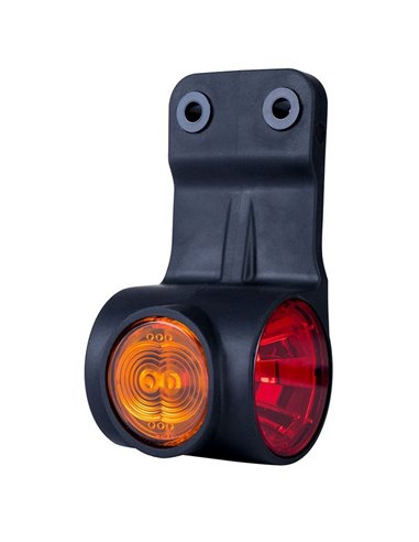 Luz de sinalização LED Neon com 3 funções, suporte reto flexível, 12/24V, homologada R1, SM1 e IP68.