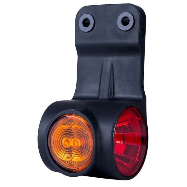 Feu de signalisation néon à LED à 3 fonctions, support droit flexible, 12/24 V, homologué R1, SM1 et A, IP68