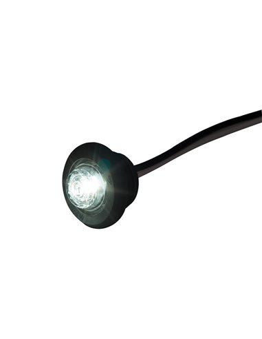 Feu de position LED avant/latéral/arrière Ø1,9 cm 12/24 V homologué A-SM1-R1 IP68