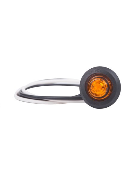 Feu de position LED avant/latéral/arrière Ø1,9 cm 12/24 V homologué A-SM1-R1 IP68