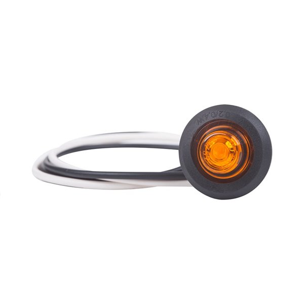 Luz de posição LED dianteira/lateral/traseira Ø1,9cm 12/24V homologada A-SM1-R1 IP68