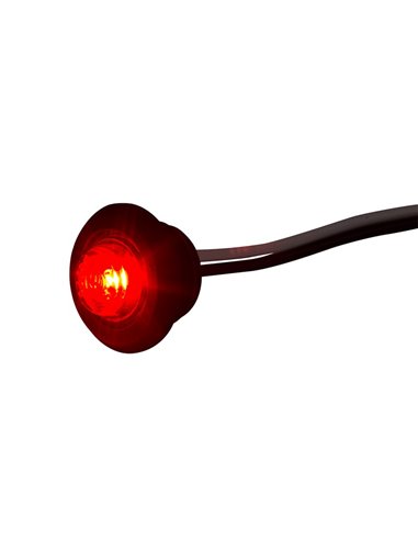 Feu de position LED avant/latéral/arrière Ø1,9 cm 12/24 V homologué A-SM1-R1 IP68