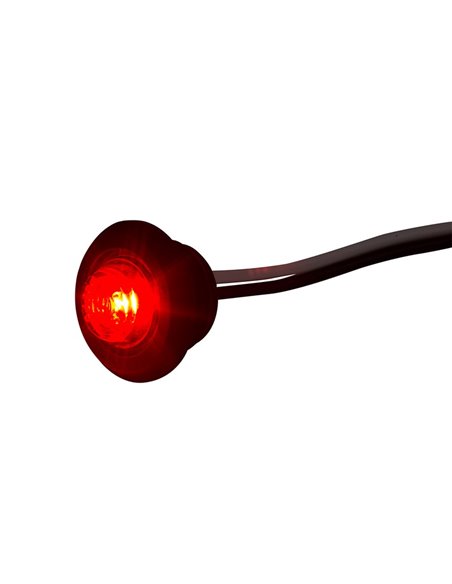 Piloto LED de posición delantero/lateral/trasero Ø1,9cm 12/24V homologado A-SM1-R1 IP68