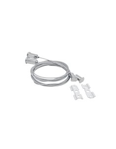 Kit de suspensão MAGNETO branco de 2 m (pacote com 2 kits) para trilho magnético de 48 V
