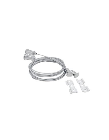 Kit de suspensão MAGNETO branco de 2 m (pacote com 2 kits) para trilho magnético de 48 V