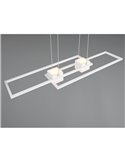 Luminária pendente minimalista de LED ALBANY, 37W, 4300lm, 2700-6500K, IP20, branca