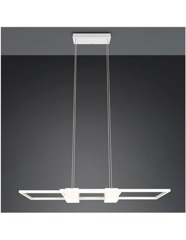 Luminária pendente minimalista de LED ALBANY, 37W, 4300lm, 2700-6500K, IP20, branca