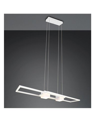 Luminária pendente minimalista de LED ALBANY, 37W, 4300lm, 2700-6500K, IP20, branca