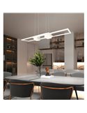 Lámpara colgante LED minimalista ALBANY 37W 4300lm, 2700-6500K IP20 Blanco