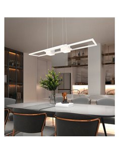 Lámpara colgante LED minimalista ALBANY 37W 4300lm, 2700-6500K IP20 Blanco 2