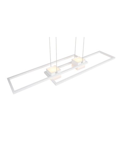 Luminária pendente minimalista de LED ALBANY, 37W, 4300lm, 2700-6500K, IP20, branca