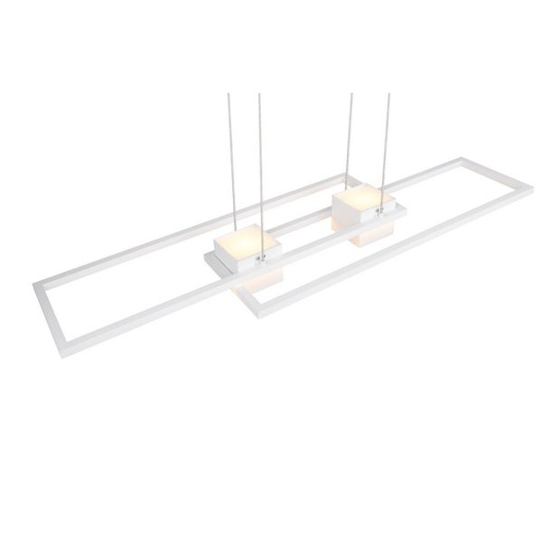 Luminária pendente minimalista de LED ALBANY, 37W, 4300lm, 2700-6500K, IP20, branca