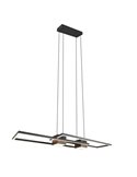 Lámpara de techo LED diseño geométrico ALBANY 37W 4300lm, 2700-6500K IP20 Negro